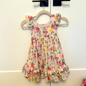 Janie and Jack Pink Floral Easter Dress worn once. smoke free home.